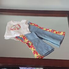 American Girl Doll Julie Beforever Meet outfit, Bell Bottom Pants And Tank Top