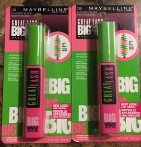 4 rímel Maybelline Great Lash Big, sombra 130 negro más negro. - Imagen 1 de 3