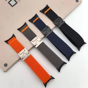 Fashion Nylon Fabric Metal Clasp Strap Wristband For Google Pixel Watch 3/2/1 - Picture 1 of 25