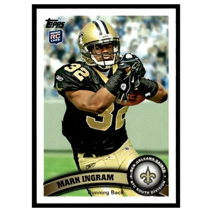 Tarjeta de fútbol americano NFL Mark Ingram Rookie #426 2011 Topps Rookie New Orleans Saints - Imagen 1 de 3
