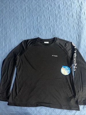 Columbia Hombres PFG Manga Larga Omni-Sombra Negro Talla XXL Foto 1 de 4