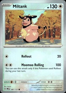 Pokemon Miltank (patrón Poke Ball) SV: Prismatic Evolutions 081/131 casi nuevo - Imagen 1 de 2