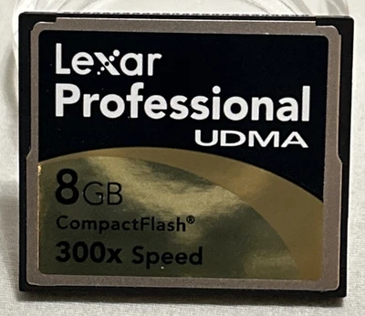 Lexar Professional 8GB 300x UDMA CF Compact Flash Camera Memory Card w/ Case - Image 1 of 4