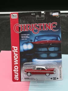 AUTO WORLD SILVER SCREEN MACHINE CHRISTINE 1958 PLYMOUTH FURY MOVIE CAR - Picture 1 of 2