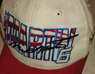 RARE VTG Mark Martin Valvoline #6 NASCAR Hat Signed by Mark Martin 80S-90S - Image 1 of 4