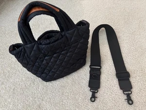 MZ Wallac Black Mini Metro Tote Deluxe EUC with removal strap - Picture 1 of 7