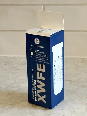 Nuevo filtro de agua genuino para refrigerador GE XWFE (CON CHIP) sellado y en caja Foto 1 de 4