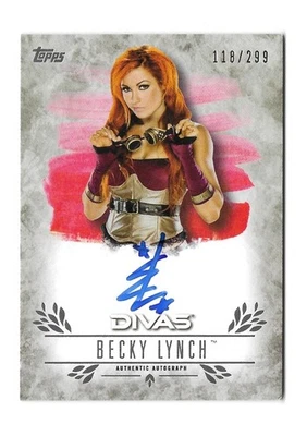 2016 Topps WWE Undisputed Divas Becky Lynch automático 118/299 (#UA-BL) Foto 1 de 2