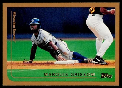 1999 Topps #383 Marquis Grissom Milwaukee Brewers Baseball Card - Image 1 of 2
