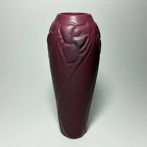 Van Briggle Pottery Beautiful Daffodil Vase in Mulberry - 9.5 inches tall - Picture 1 of 8