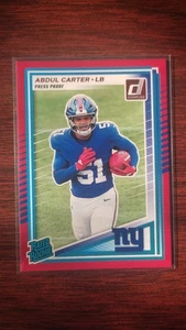 Abdul Carter #315 2025 Panini Donruss - Rated Rookie Red Press Proof Giants - Bild 1 von 2