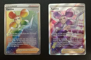Fantina Set Of 2-Secret Rare (206/196) & Ultra Rare (191/196) Lost Origin NM - Picture 1 of 7