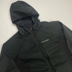 Columbia Omni-Shield Soft Shell Jacket Women’s M Black Full Zip Pockets Hooded - Picture 1 of 11