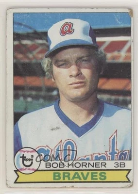 1979 Topps Bob Horner #586 controle remoto iniciante - Imagem 1 de 2
