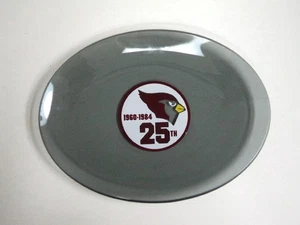 1985 Cardinals Football 25th Anniversary Glass Plate NFL - - Picture 1 of 1