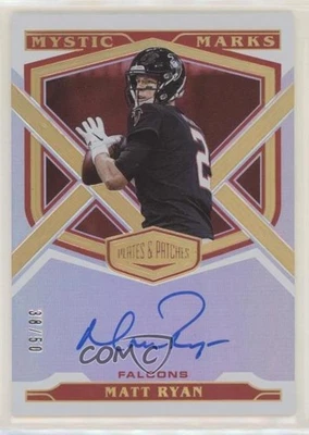 2020 Panini Plates & Patches Mystic Marks Auto /50 Matt Ryan #MY-MR Auto - Image 1 of 2