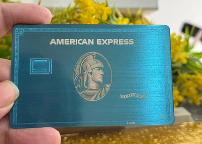 Amex Custom Blue Metal Card With Standard Small Chip Design - 2025 Novelty - Image 1 of 4