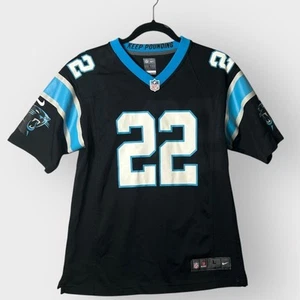Carolina Panthers Jersey Youth L 14/16 Black McCaffrey 22 Nike NFL On Field - Picture 1 of 11