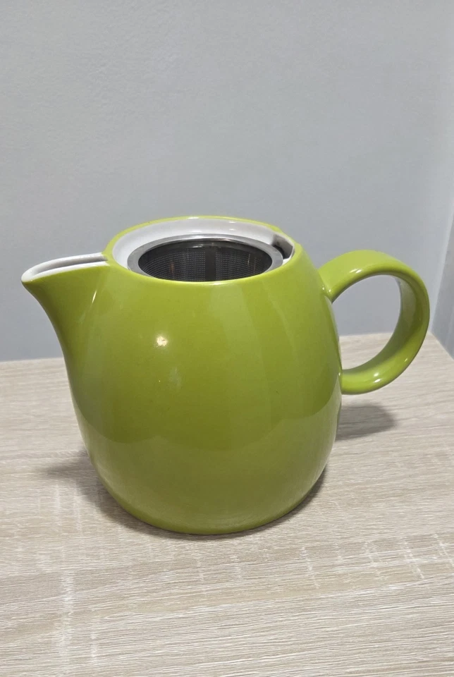 Tea Forte PUGG 24oz Ceramic Teapot Stainless Infuser Basket, Missing Hinged Lid - Image 1 of 4