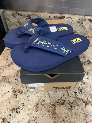 Teva kids/Boys Mush II Blue Slip On Casual Flip Flop Sandals Size 13 NEW - Изображение 1 из 4