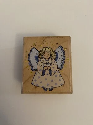 Sello de goma montado en madera Hero Arts Angel RS24 Foto 1 de 4