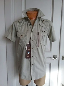 Twoce short sleeve plenty pockrts shirt sz S NWT - Picture 1 of 6