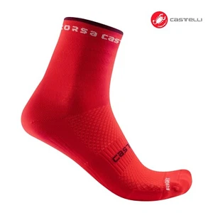 Castelli ROSSO CORSA W 11 Womens Cycling Socks : HIBISCUS - ONE PAIR - Picture 1 of 2