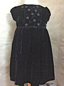 Girls 3T Black HOLIDAY Dress Slinky RAYON/SILK VELVET LUSH Gymboree NEW ~TWINs - Picture 1 of 5