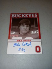 MIKE DATISH 2007 TK Legacy Ohio State Buckeyes Signature Series Auto Autograph