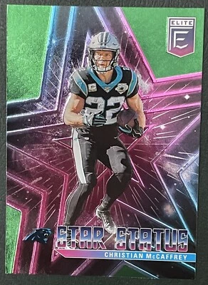 2020 Donruss Elite Star Status Green Christian McCaffrey #10 - Image 1 of 4