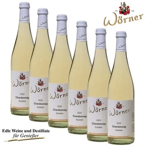(7,87/l) Chardonnay trocken 6 x 0,75l - WEINGUT WÖRNER Pfälzer Wein Weißwein - Bild 1 von 9