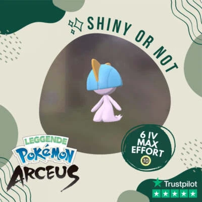 SHINY LIVING DEX Ralts Shiny ✨ Legends Pokémon Arceus 6 IV Max Effort Custom OT Leggende