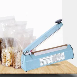 210W 8 Zoll Plastiktüte Impulse Sealer Verpackung Dichtung Heisssiegelmaschine - Bild 1 von 10