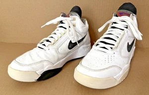 Zapatillas Nike Air Flight Lite DJ2518-100 Mid blancas y negras - Talla 9 - Imagen 1 de 7