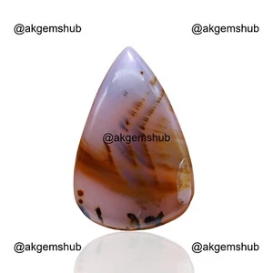 Natural Pear Montana Agate Gemstone 82.85 Cts Designer Cabochon 47x31x7 mm - Picture 1 of 11