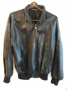 ORIGINAL Bally ULTRA SOFT BLACK Leather ITALIAN ZIP JACKET - M - Picture 1 of 6