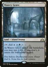 1X Watery Grave Guilds of Ravnica Promos Italian FOIL NM/EX MTG CARD