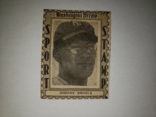 Johnny Broaca Yankees 1936 Washington Herald Sport Stamp VERY RARE!!!