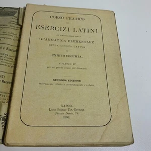 Corso pratico di esercizi latini. Enrico Cocchia Pierro editore 1906 - Imagen 1 de 5