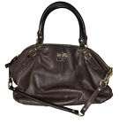 Authentic Coach Madison Brown Leather Shoulder Handbag