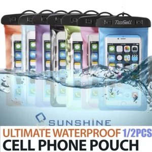 Universal Waterproof Underwater Phone Case Dry Bag Pouch For All Smartphones US - Picture 1 of 103