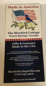 The Bluebird Cottage Travel Brochure Warm Springs Georgia Ephemera BR16 - Picture 1 of 2