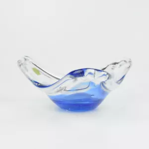 Swedish Glass - Bandeja - Bandeja de vidrio - azul - Vintage Bowl - Vidrio - azul - Imagen 1 de 5