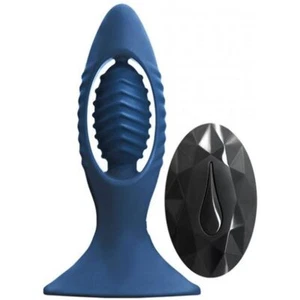 Renegade V2 Rechargeable Anal Plug With Remote - Blue - Picture 1 of 1