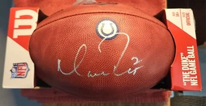 MATT RYAN SIGNED OFFICIAL INDIANAPOLIS COLTS LOGO NFL THE DUKE GAME BALL PSA LOA - Picture 1 of 6