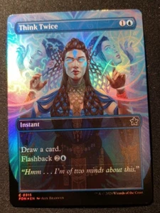 Think Twice - Foil - Borderless - FDN - MTG - EN - NM - 0315 - Picture 1 of 1