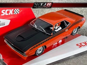 SCX 1/32 Scale Analog Trans Am Orange Cuda 1970 Limited Edition Serial # - New - Picture 1 of 9
