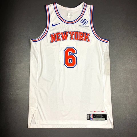 100% Authentic Kristaps Porzingis 2017 Knicks Team Issued Jersey Size 52+4" XL Cover
