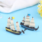 Domek dla lalek Miniaturowy model Mini statek piracki Jacht morski Dekoracja łodzi oceanicznej.cf