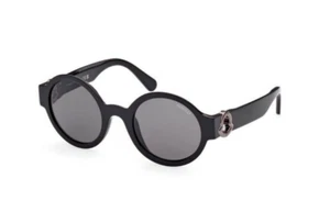 Auténticas gafas de sol Moncler ML 0243-01A negras con lente gris "NUEVAS"51 mm - Imagen 1 de 4